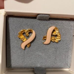 Vintage Avon Breast Cancer Awareness Earrings